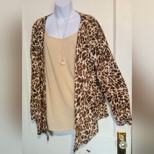 🛍️ BUNDLE ONLY 🛍️White Stag Leopard Print Cardigan